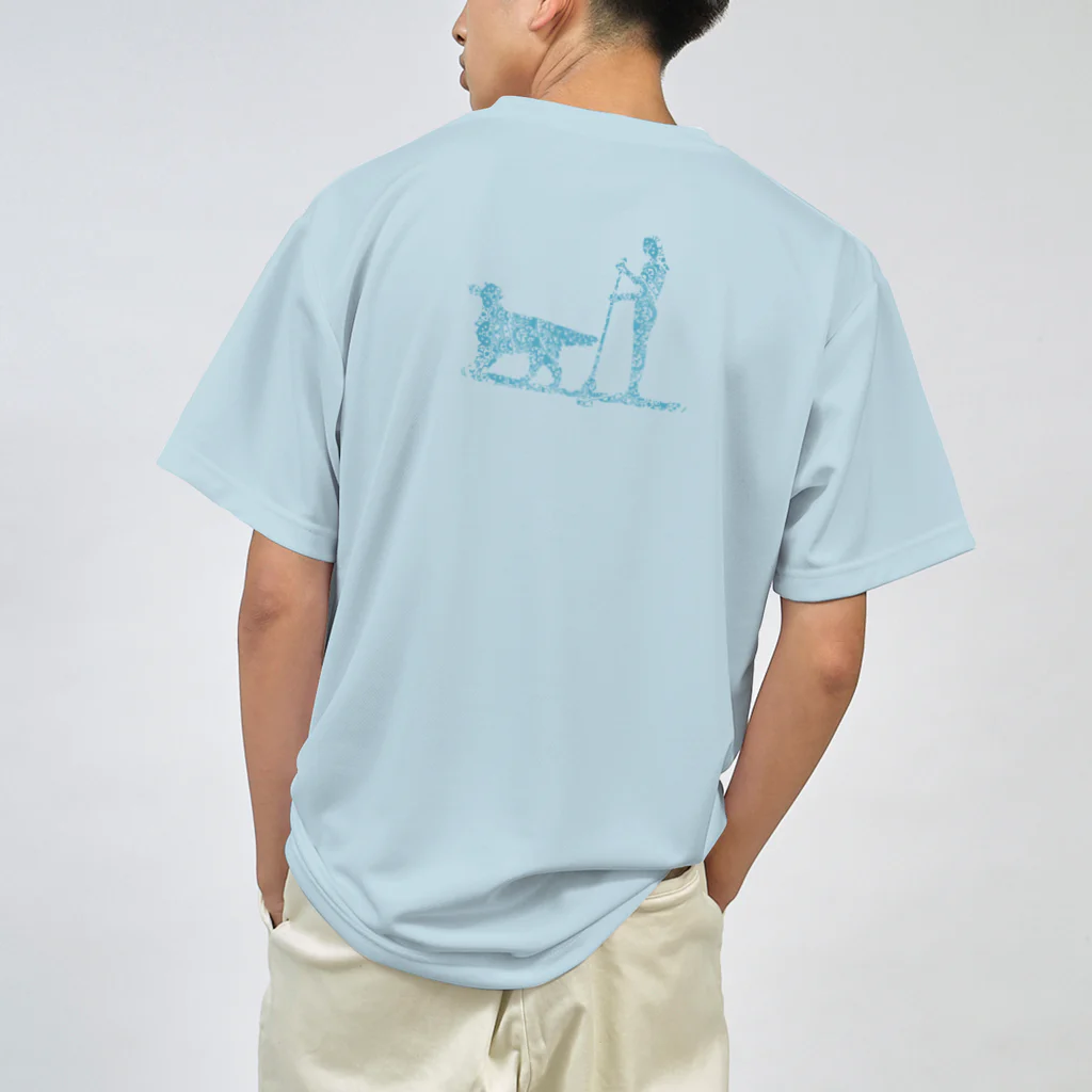 AtelierBoopの花月　SupDog　フラットコーテッドレトリバー Dry T-Shirt