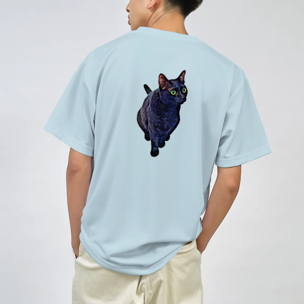 マロマロのクロネコ Dry T-Shirt
