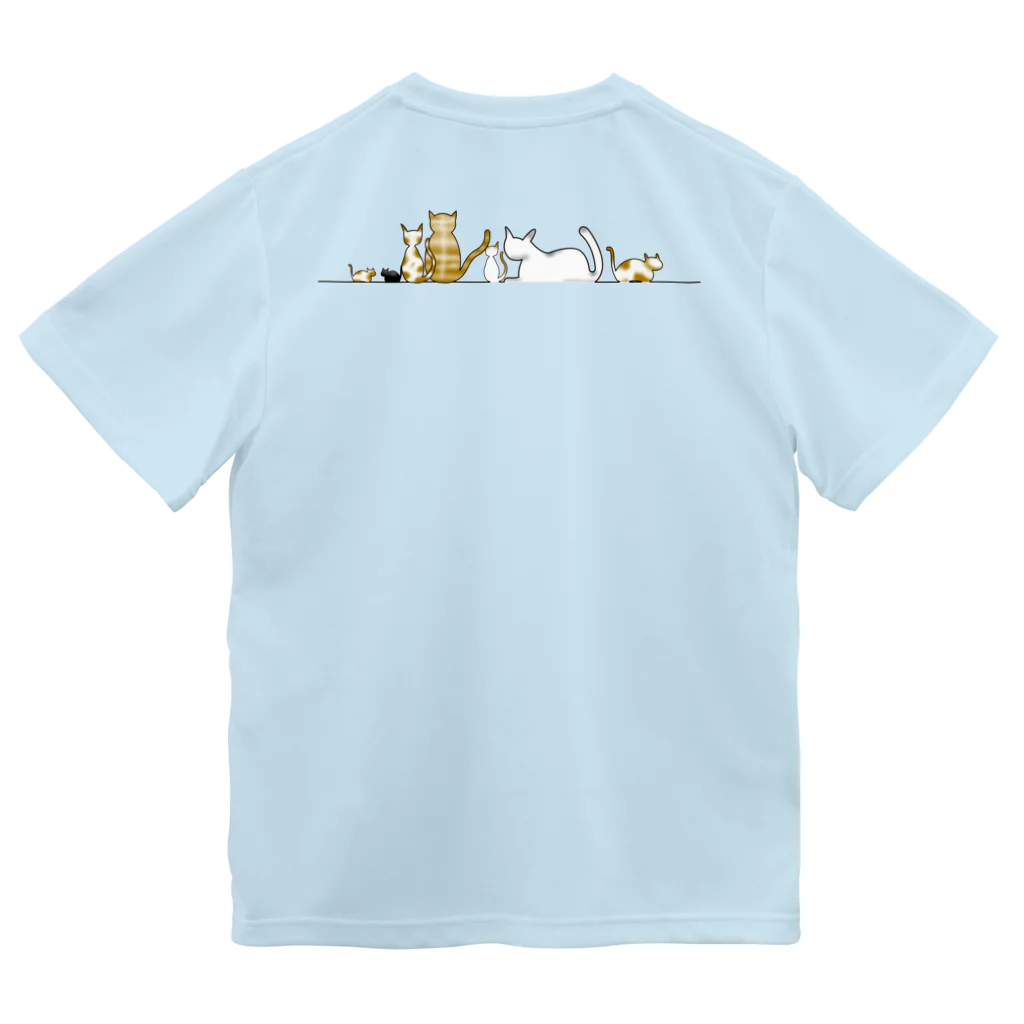 OHJUYAのCat Gathering【猫集会】 ドライTシャツ