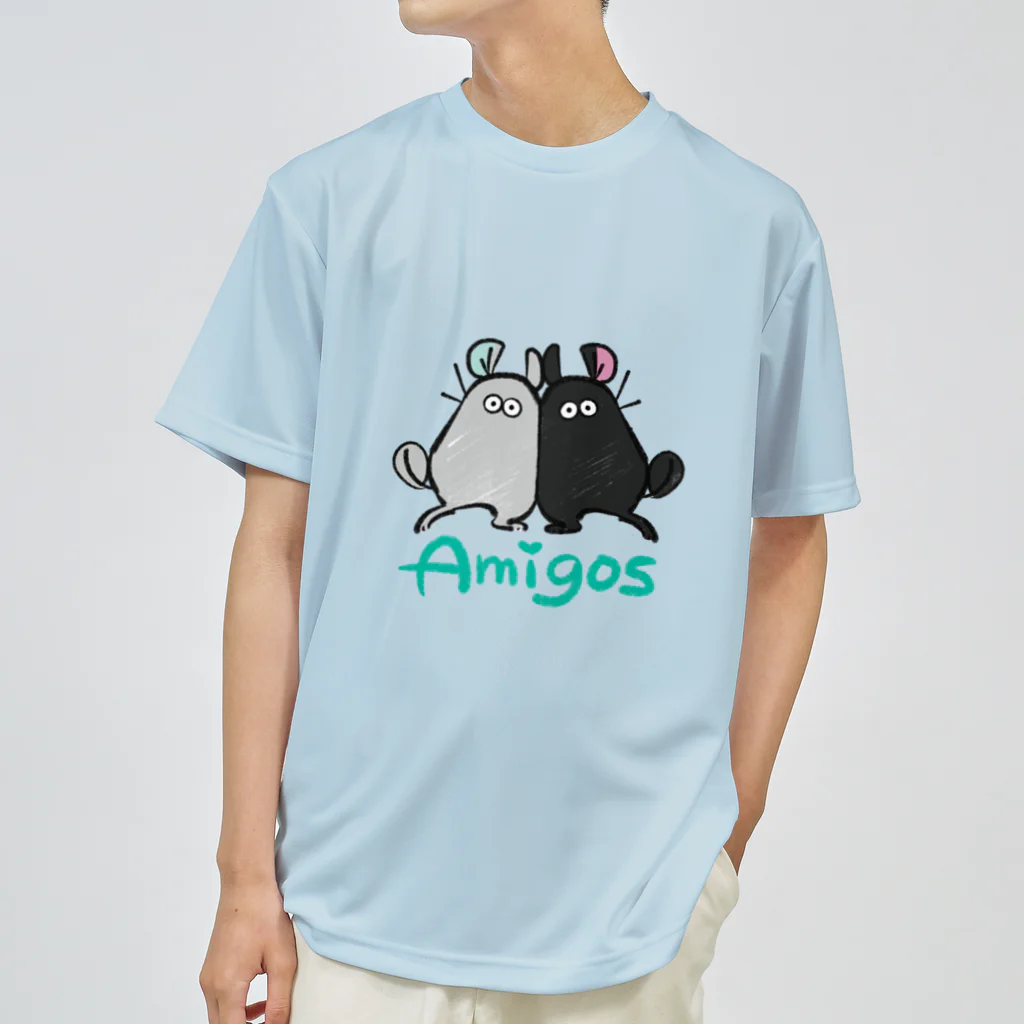 Líneas de aska “Askaの紙上絵”のLos amigos(友達) ドライTシャツ