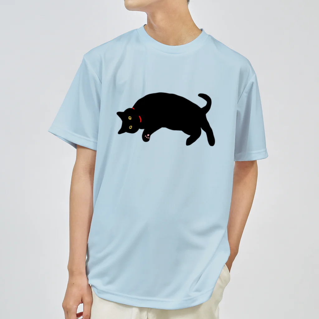 小鳥と映画館の横たわる黒猫ちゃん2 Dry T-Shirt