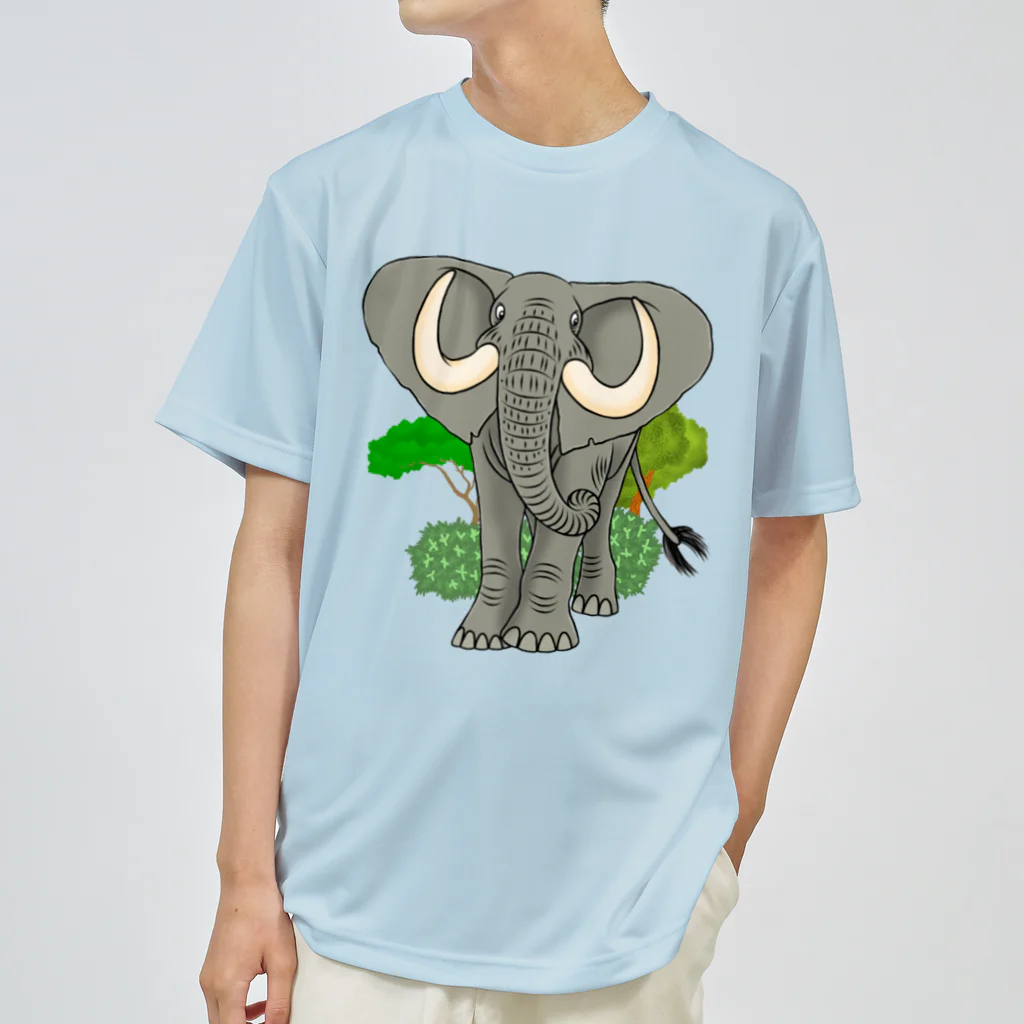 ZOO TYPHOONのアフリカゾウ Dry T-Shirt