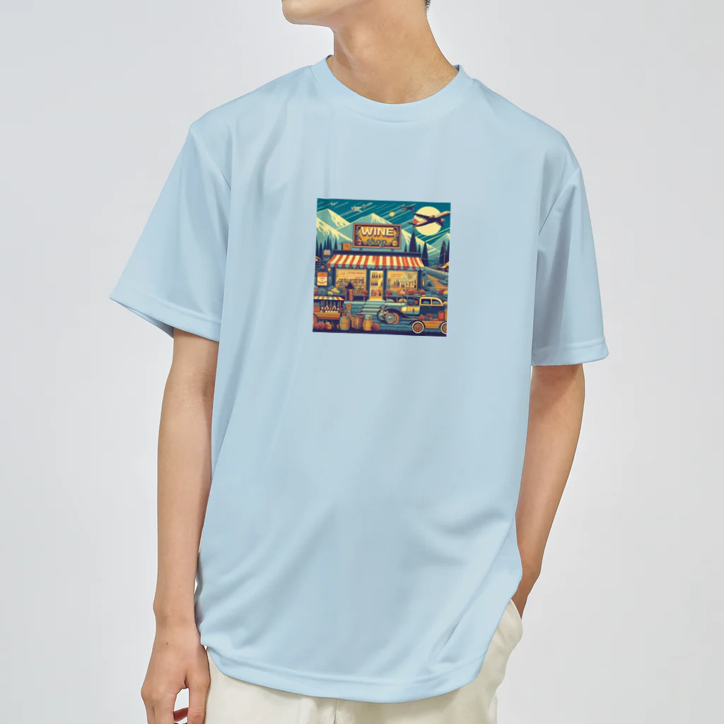 MOONY'S Wine ClosetのRetro Snow Mountain Wine ドライTシャツ