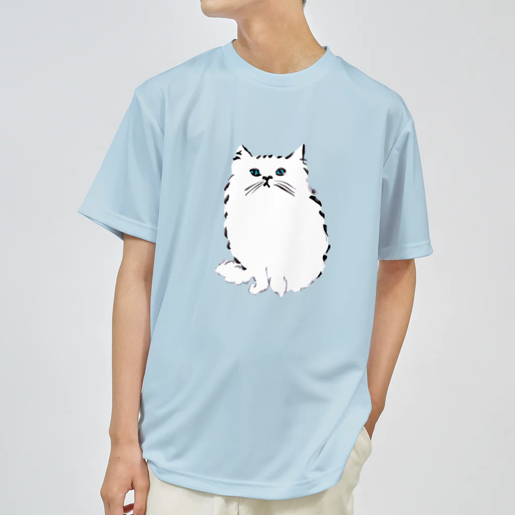 sucre usagi (スークレウサギ）のふわふわねこ ドライTシャツ