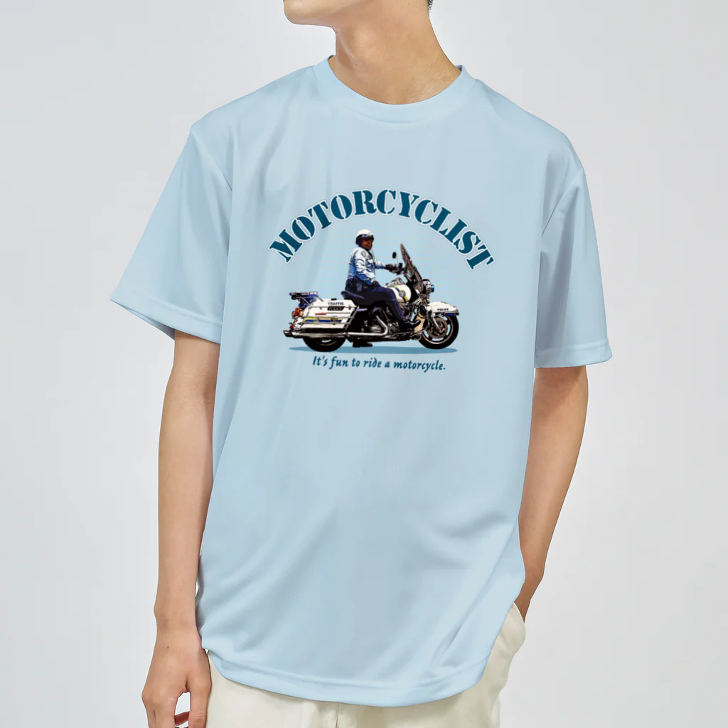 HIGEQLOのMotorcyclist Police ドライTシャツ