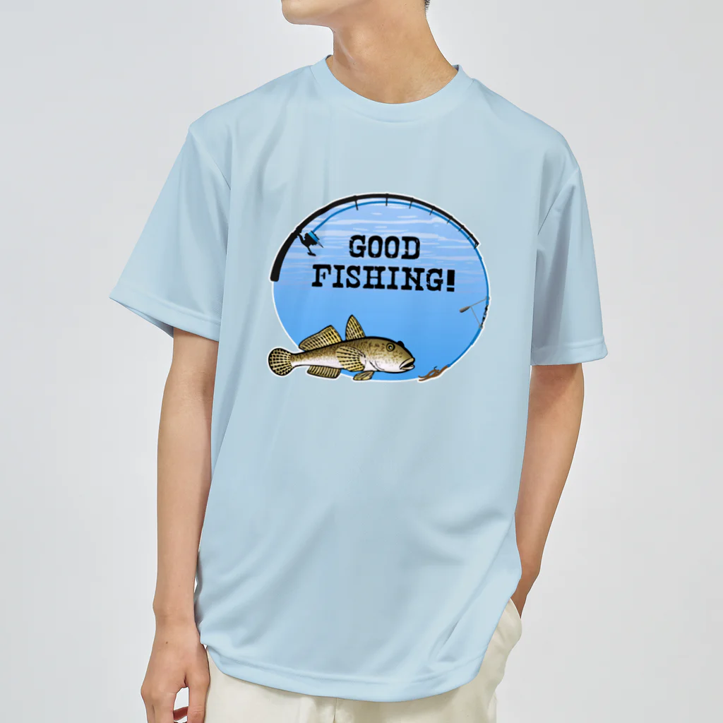 猫と釣り人のマハゼ_1_C Dry T-Shirt