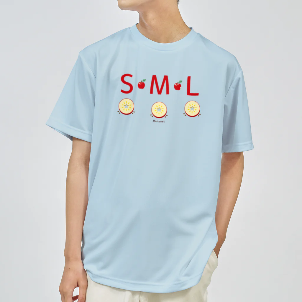 イラスト MONYAAT のML002 SMLTシャツのりんごすたぁ*輪切りのリンゴ ドライTシャツ
