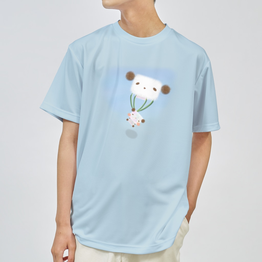 ぱすてらむぎこの空飛ぶパンダ Dry T-Shirt