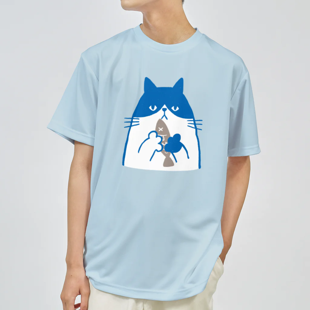 mincruのねこ と さかな ドライTシャツ