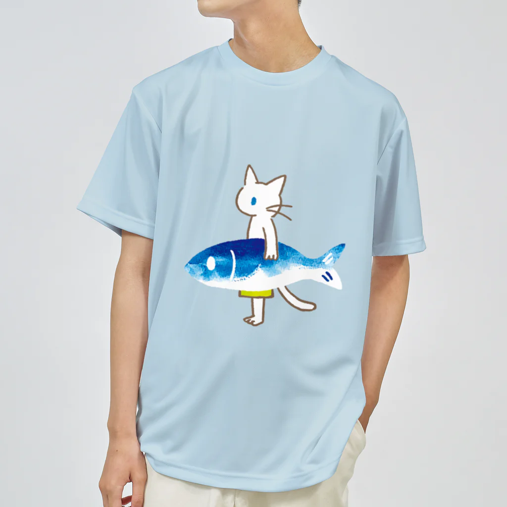 かまくらまいの魚サーフィン　カラー Dry T-Shirt