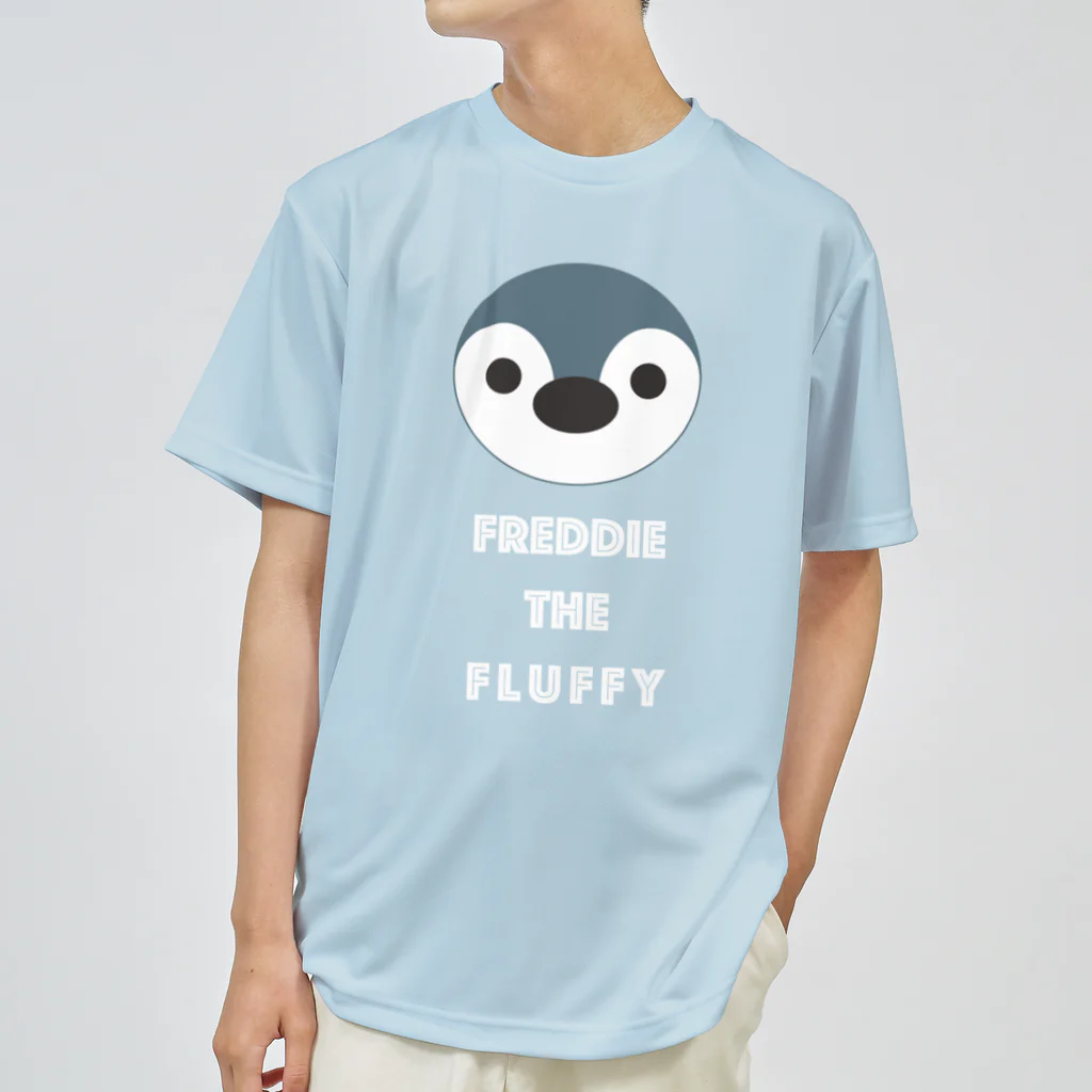 Freddie's Fluffy Shopのfreddie_withtxt_white ドライTシャツ