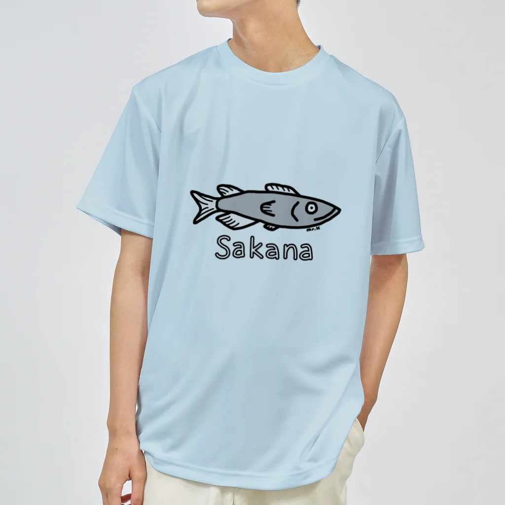 MrKShirtsのSakana (魚) 色デザイン ドライTシャツ