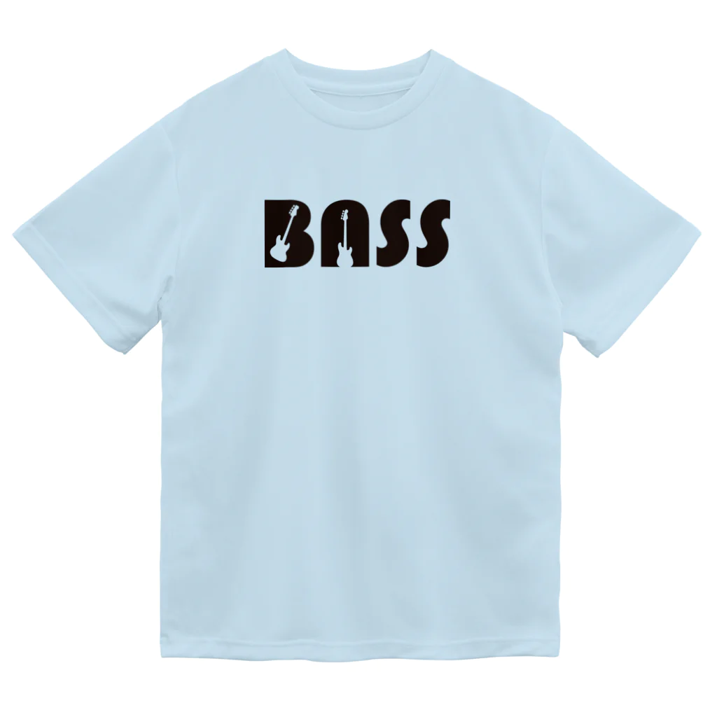ベース会ONLINE SHOPのBASS&BASS（黒） ドライTシャツ
