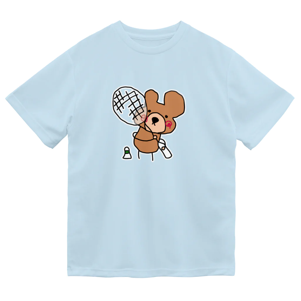 hata.miho37のやんわりくまちゃん！バドミントン ドライTシャツ