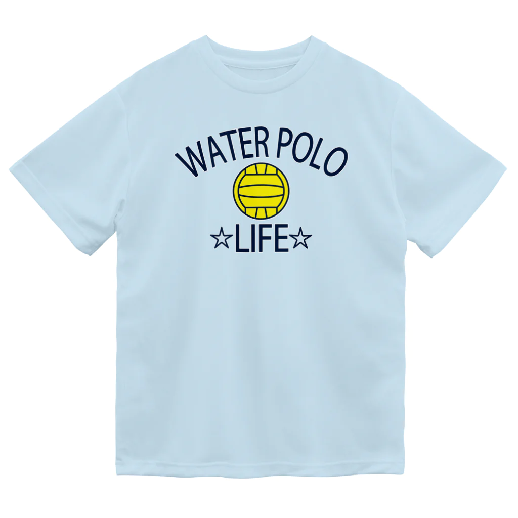 sports_tower スポーツタワーの水球(すいきゅう)(water polo)・アイテム・デザイン・Tシャツ・チームT・かっこいい・かわいい・クラブT・球技・得点・ボール・選手・ポジション・部活・スポーツ・シンプル・チームワーク ドライTシャツ