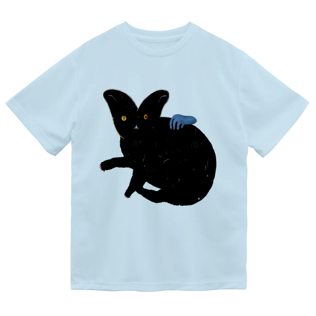 野口清村 / Noguchi Shimuraの撫で猫 ドライTシャツ