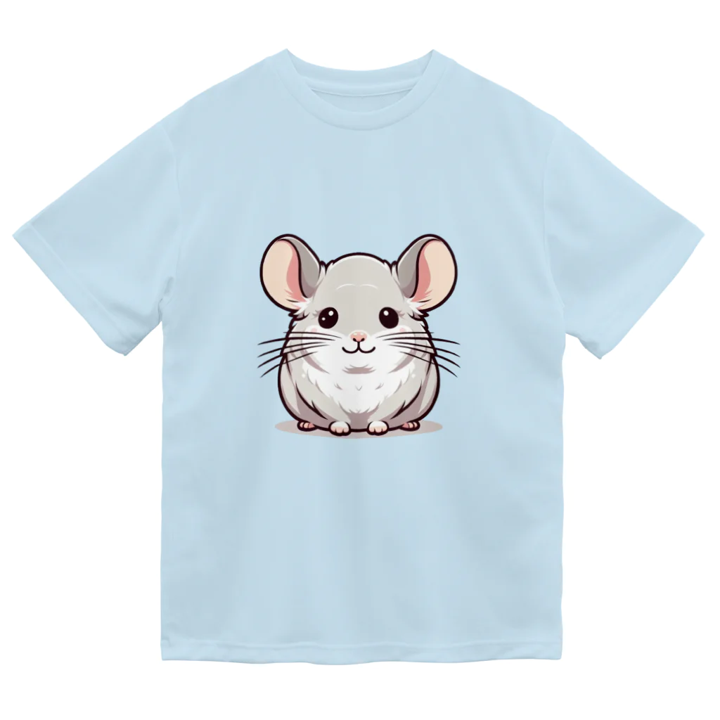 もふっとチンチラ🐭のチンチラ（シナモン） ドライTシャツ