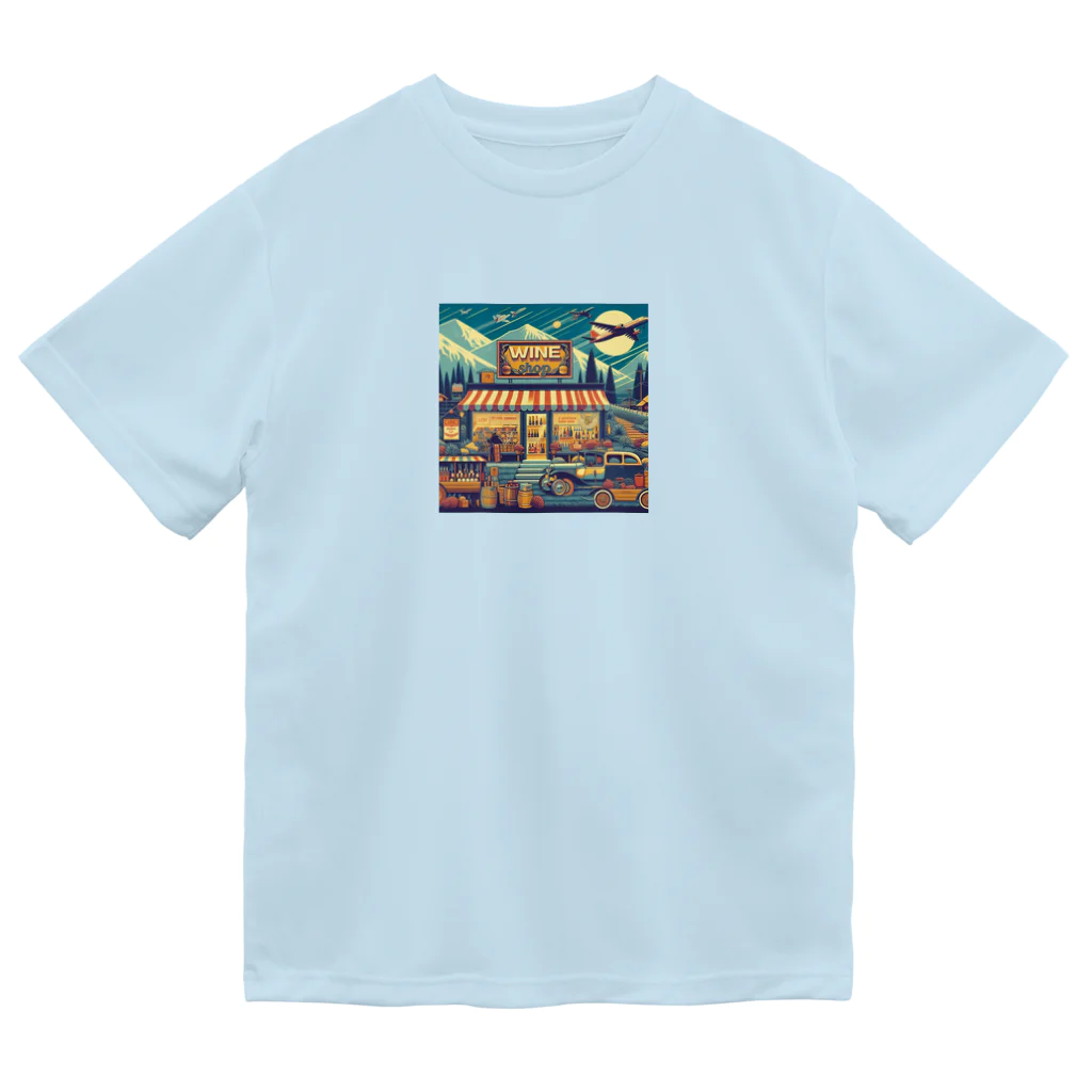 MOONY'S Wine ClosetのRetro Snow Mountain Wine ドライTシャツ