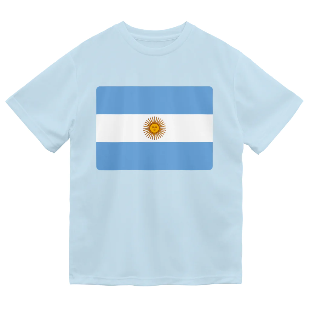 お絵かき屋さんのアルゼンチンの国旗 ドライTシャツ