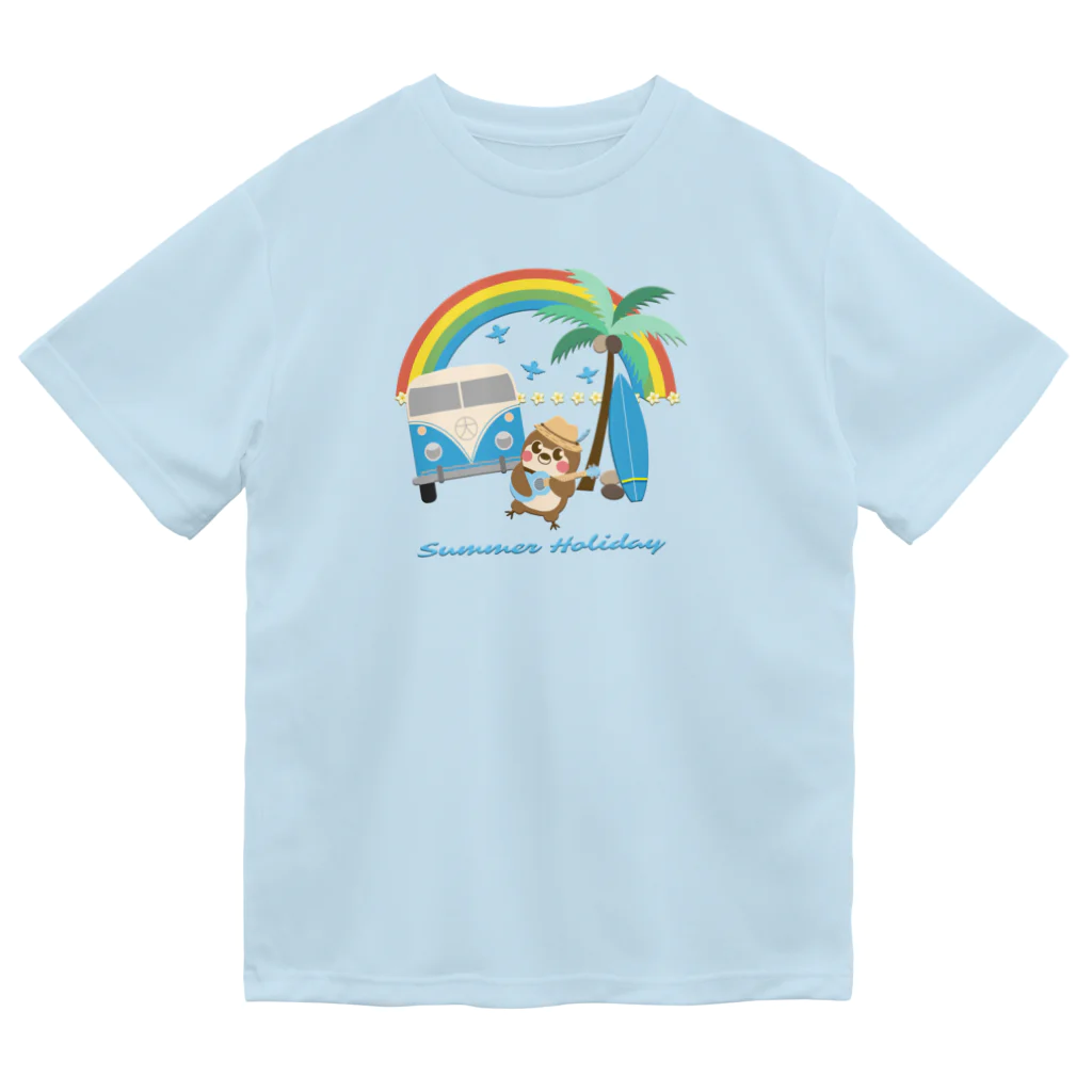 “すずめのおみせ” SUZURI店のだいきち（サマホリ）#01 Dry T-Shirt