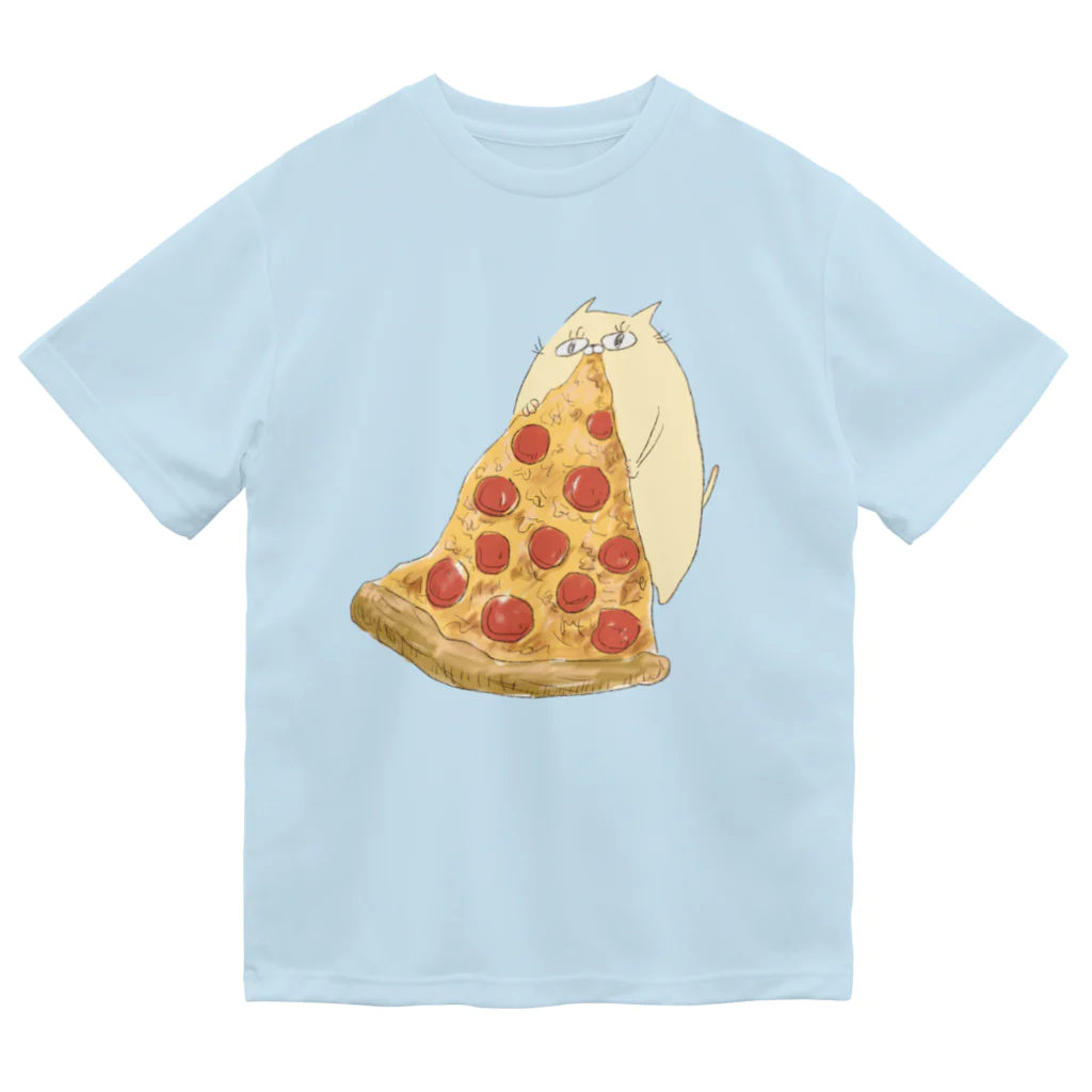 ぐーにゃんのごちそうさがしのpizza time(ぐーにゃん) ドライTシャツ