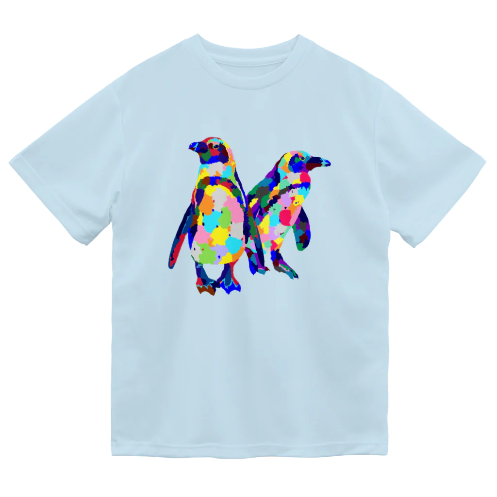 meiroのカラフルなペンギン Dry T-Shirt