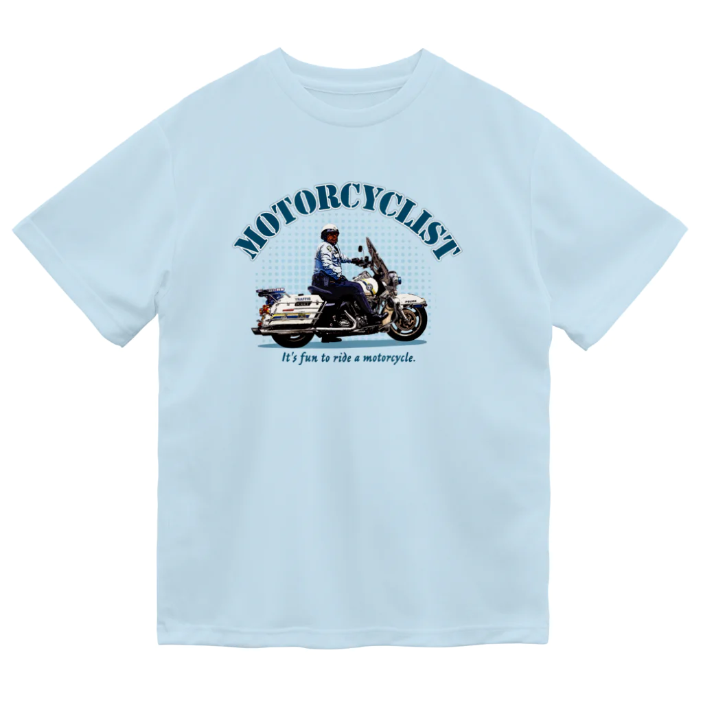 HIGEQLOのMotorcyclist Police ドライTシャツ