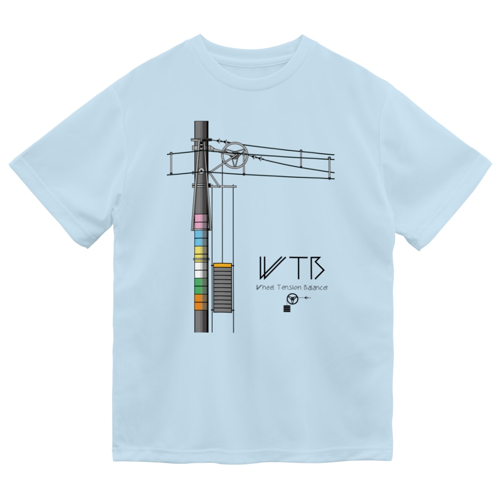 新商品PTオリジナルショップのWTBと電柱（高崎エリア） Dry T-Shirt