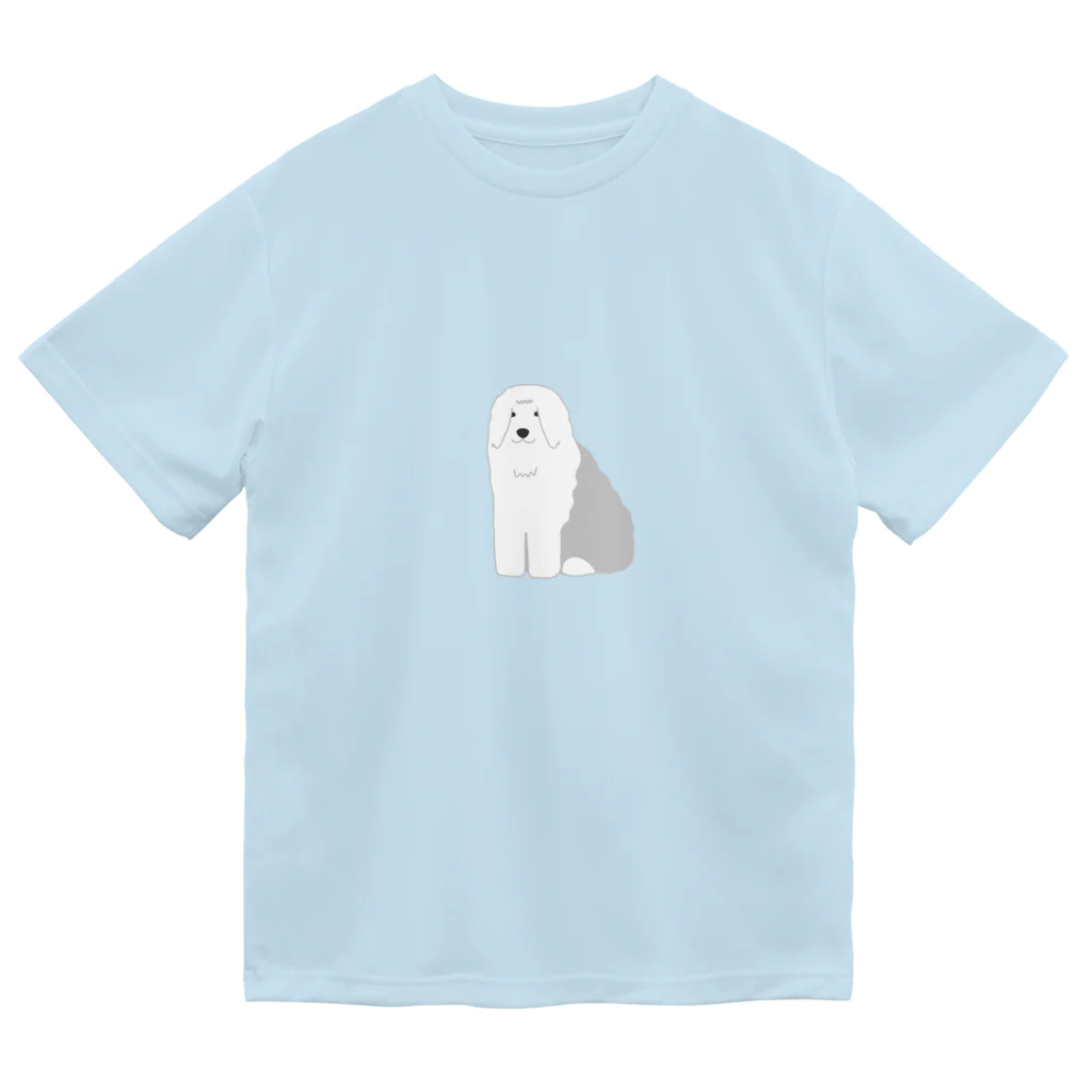 ゆいたっく／犬イラストのオールドイングリッシュシープドッグ Dry T-Shirt