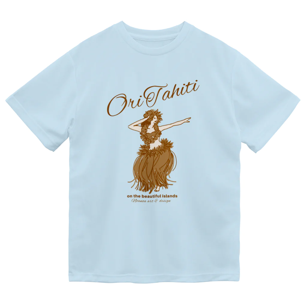 Noa Noa Art ＆ Designのオリ・タヒチ｜Tahitian Dance 03（ブラウン） ドライTシャツ