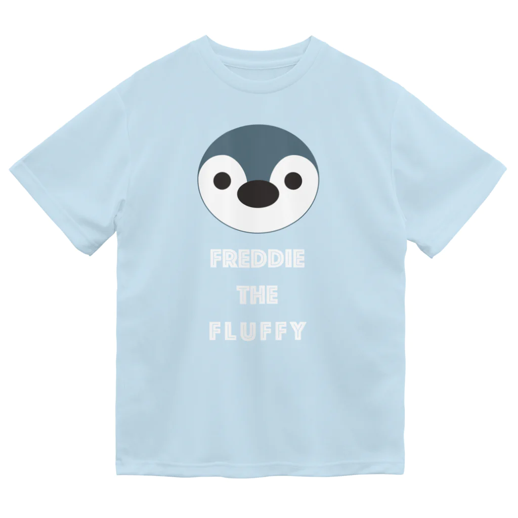 Freddie's Fluffy Shopのfreddie_withtxt_white ドライTシャツ