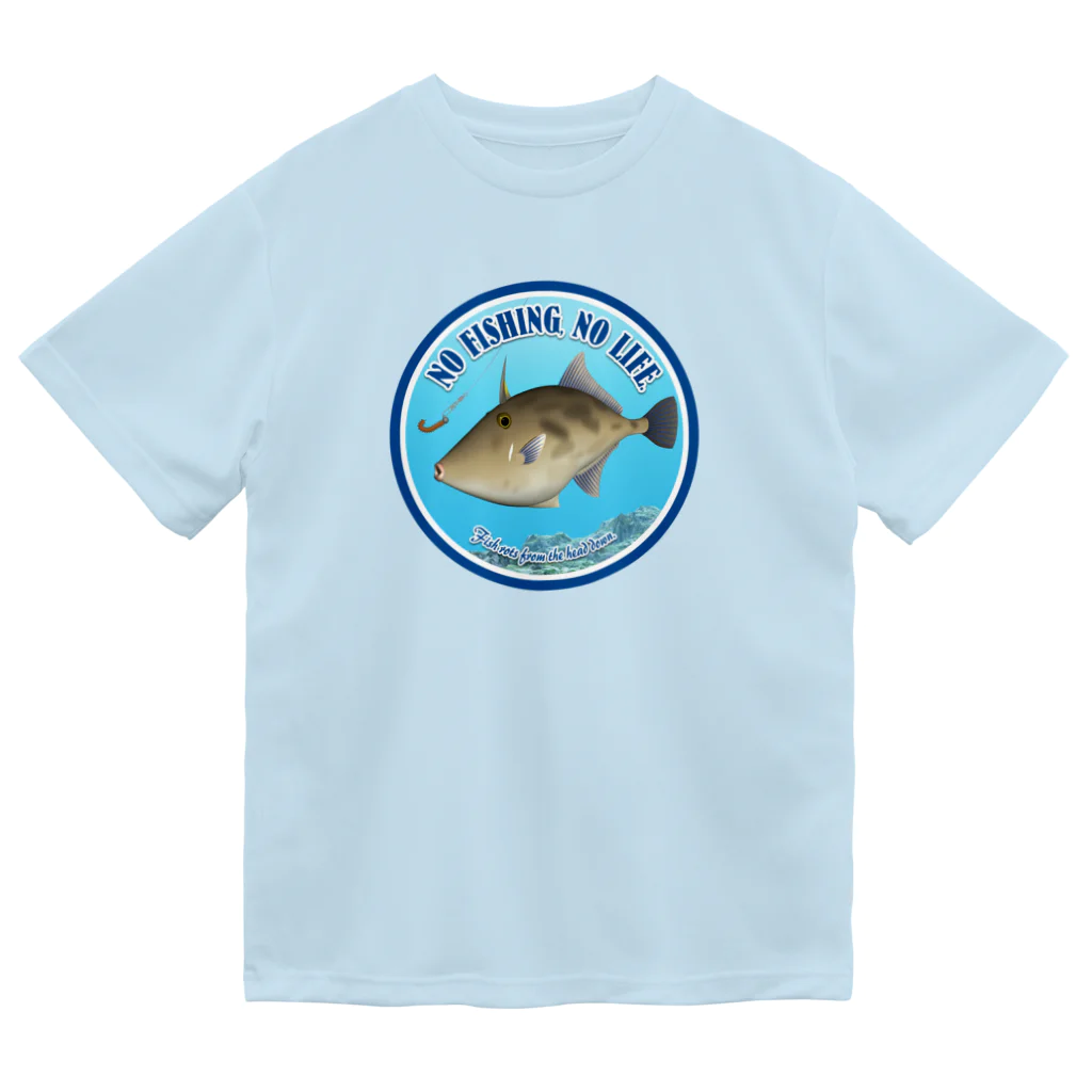 猫と釣り人のUMAZURAHAGI_2R ドライTシャツ