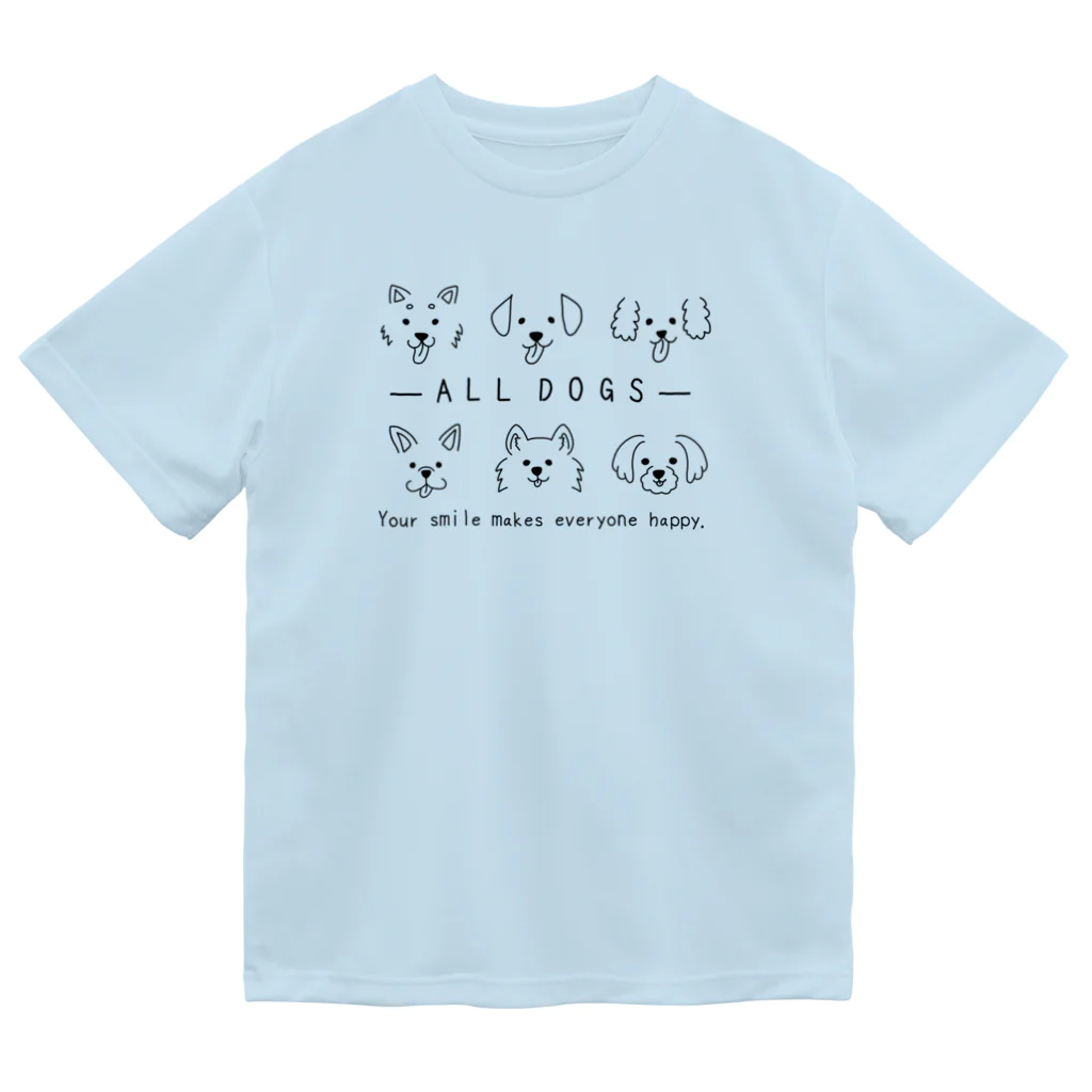 ぺんぎん24のALL DOGS‐笑顔 Dry T-Shirt