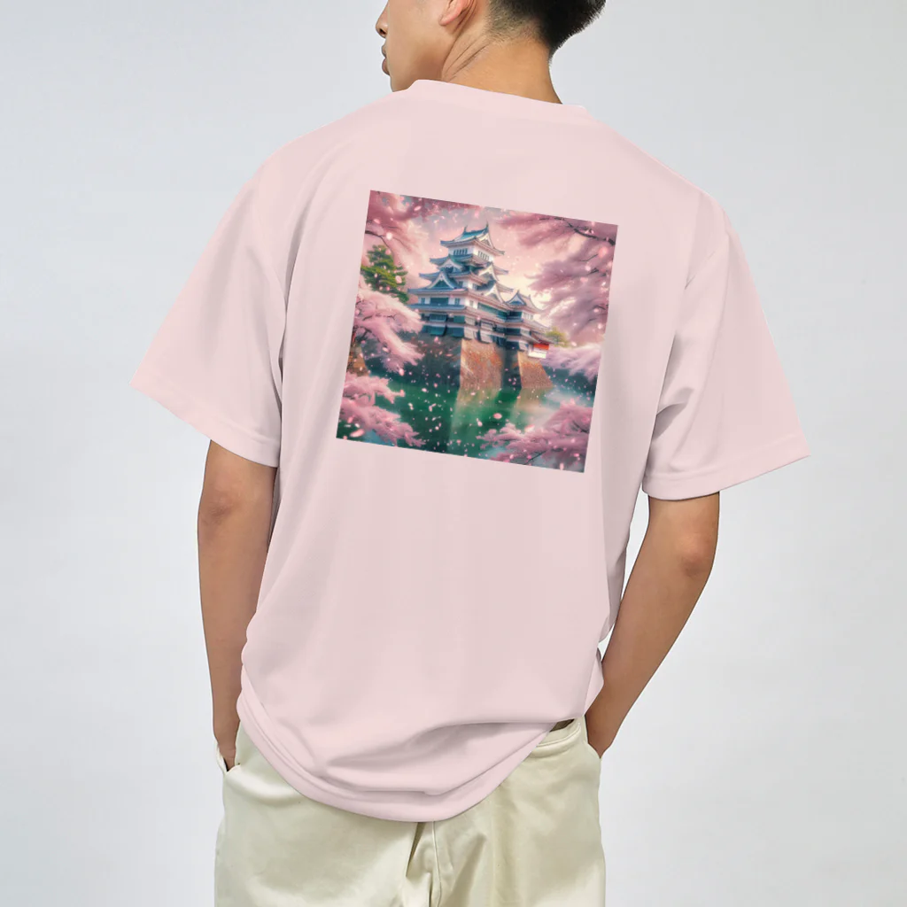 ANTARESの桜にお城 Dry T-Shirt