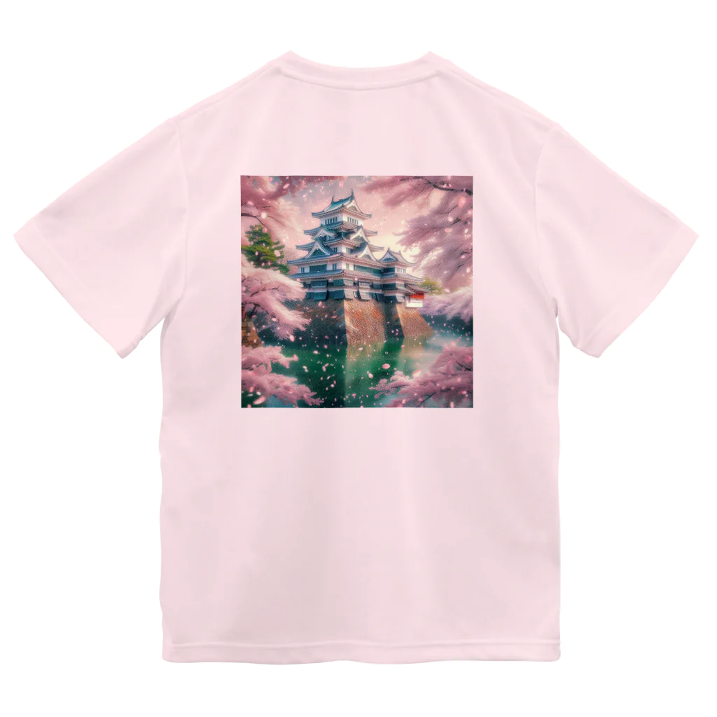 ANTARESの桜にお城 Dry T-Shirt