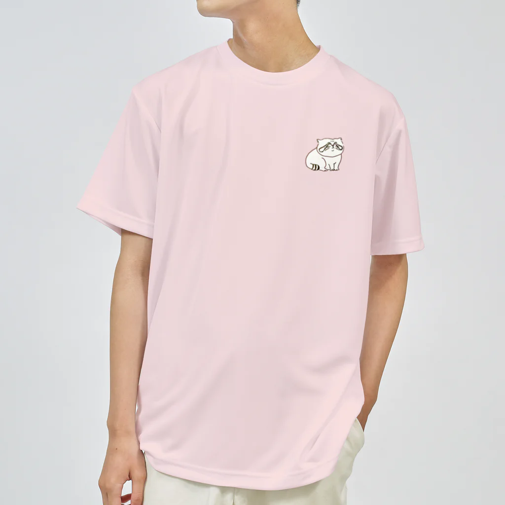 こいおか雑貨店のワンポイントまぬるねこ Dry T-Shirt