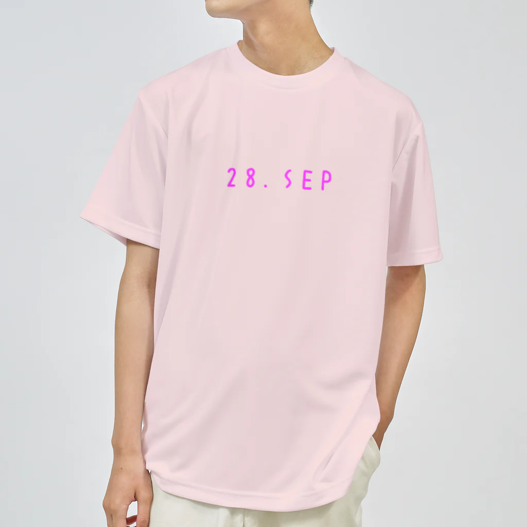 OKINAWA　LOVER　のバースデー［28.SEP］ピンク ドライTシャツ