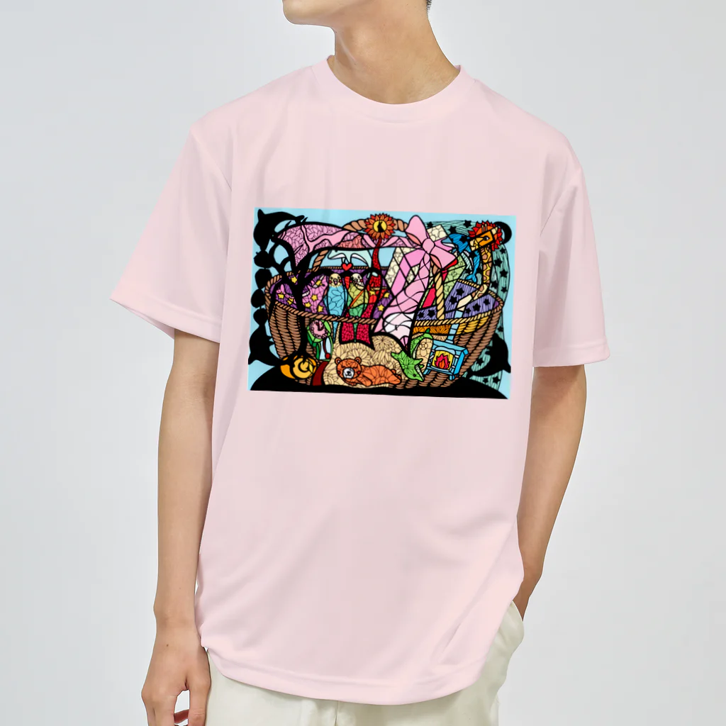 FANTASY PAPERARTのドリームバスケット ドライTシャツ