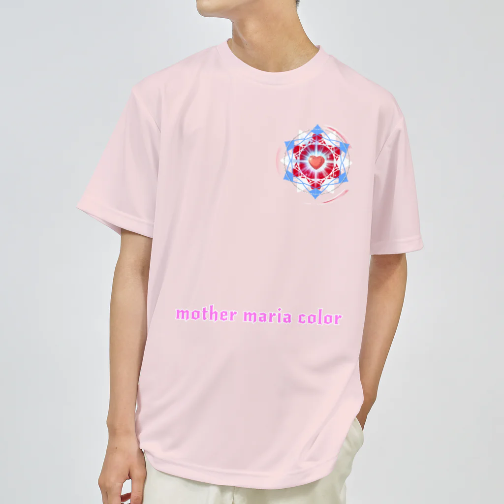 月夜のタツノオトシゴのmother maria color ドライTシャツ