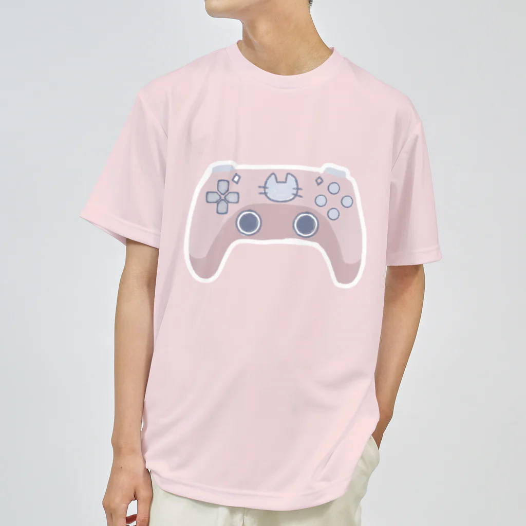 ふわぽこにゃんにゃんSHOP☁️🫧SUZURI支店のにゃんにゃん猫ゲームコントローラー ドライTシャツ