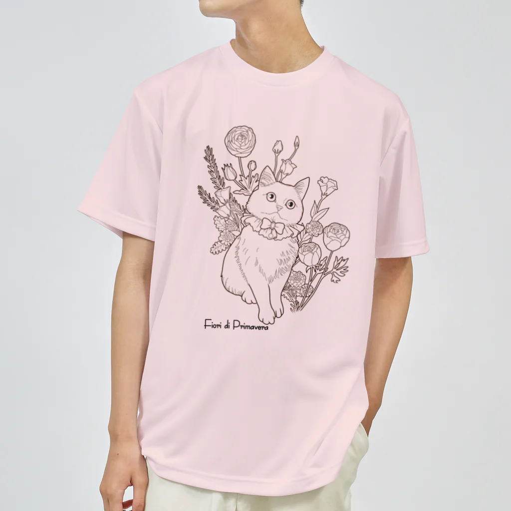 Ａｔｅｌｉｅｒ　ＨｅｕｒｅｕｘのFiori di Primaveraシンプルvr. ドライTシャツ