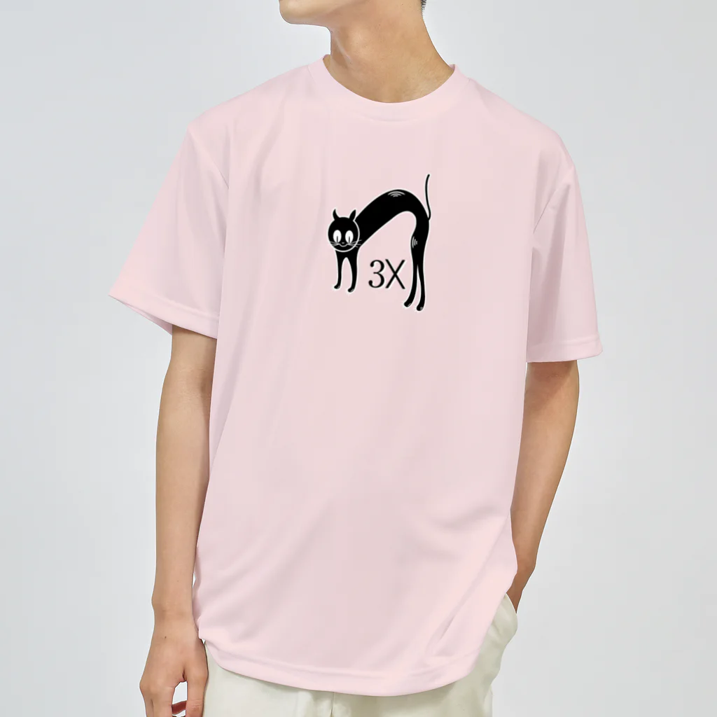 stereovisionの3匹の猫（Cat Times 3x） ドライTシャツ