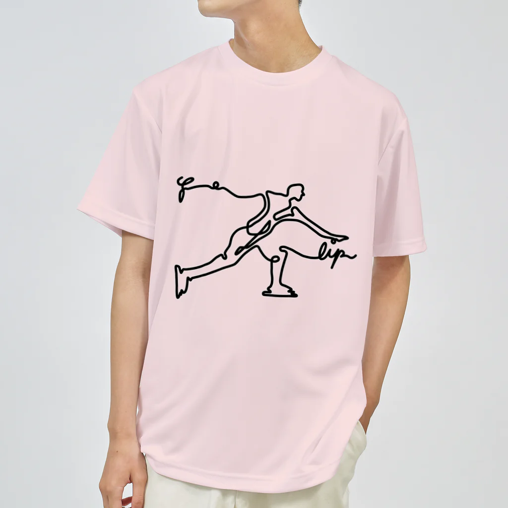 やまくじらの【太字】　フリップ　フィギュアスケート Dry T-Shirt