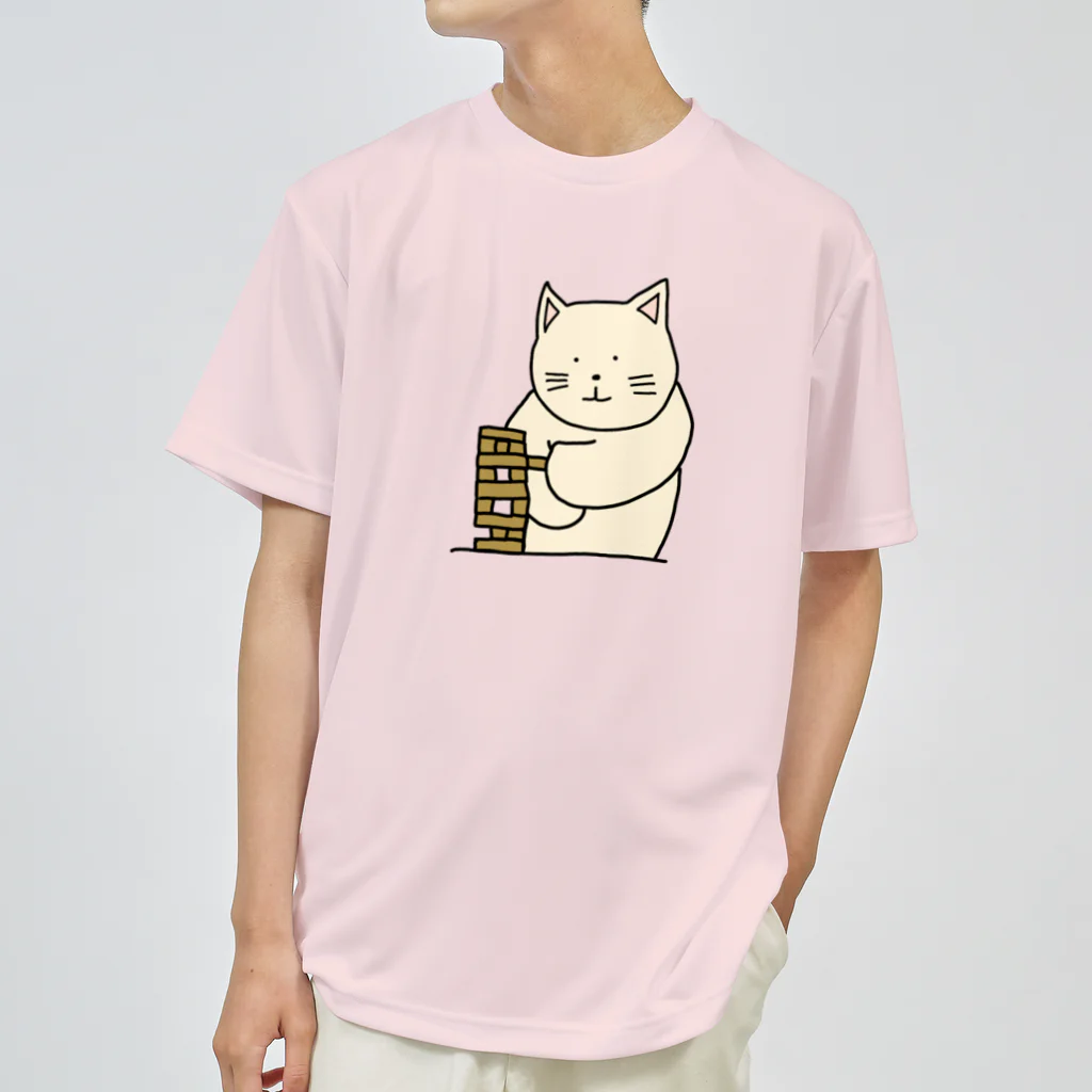 ＋Whimsyのテーブルゲームねこ ドライTシャツ