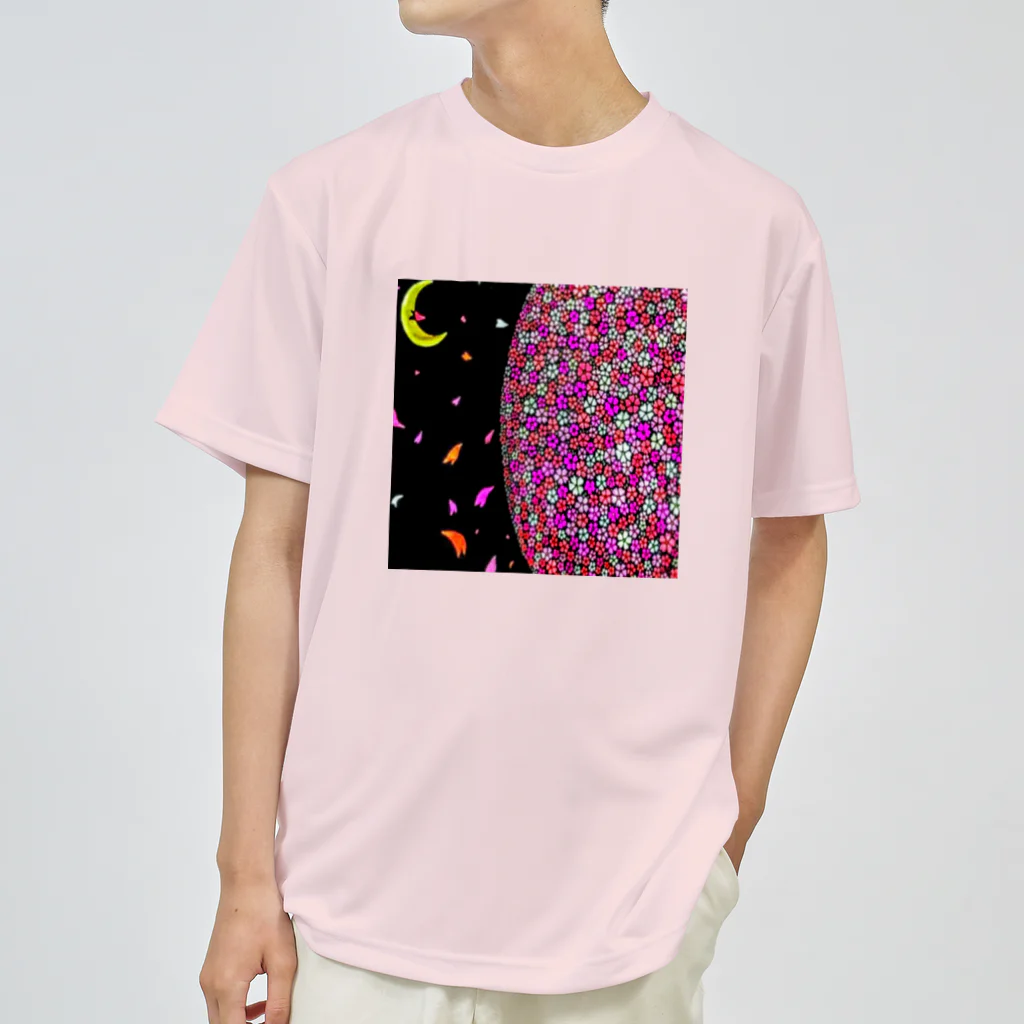 Kirieの月夜桜 ドライTシャツ