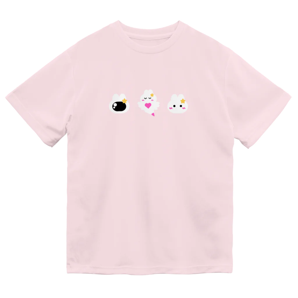 yumeniの3連うさぎちゃん Dry T-Shirt