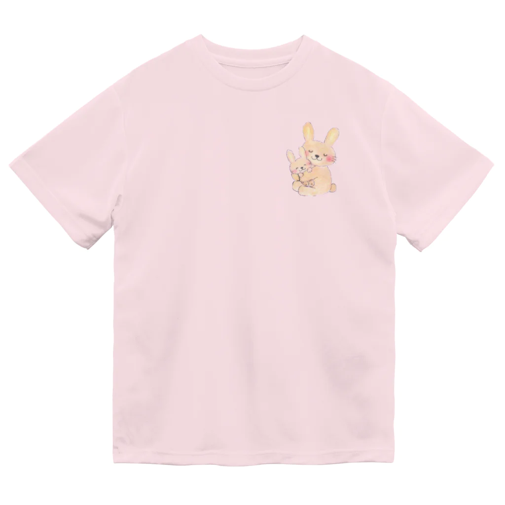 akiのそばにいてくれるうさぎ ドライTシャツ