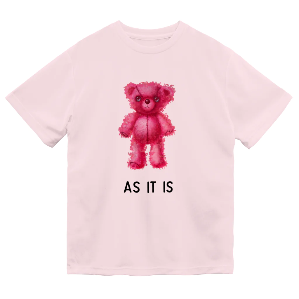 cocoartの雑貨屋さんの【As it is】（桃くま） Dry T-Shirt
