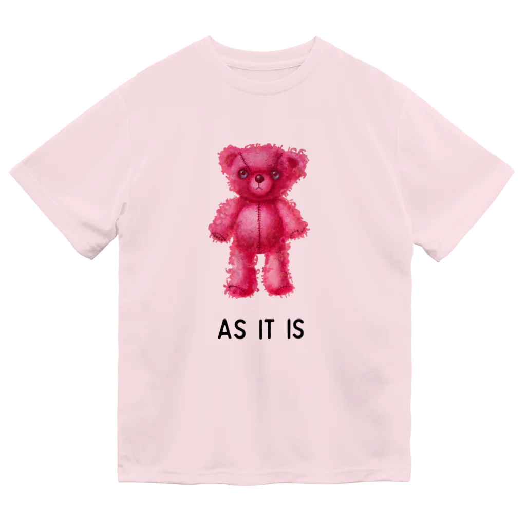 cocoartの雑貨屋さんの【As it is】（桃くま） ドライTシャツ