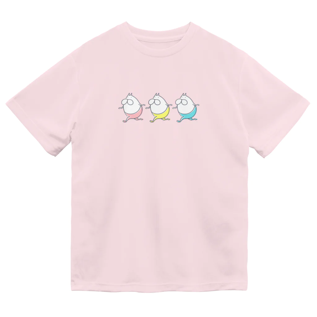 くらきち ONLINE SHOPのねこタイツ ランラン Dry T-Shirt